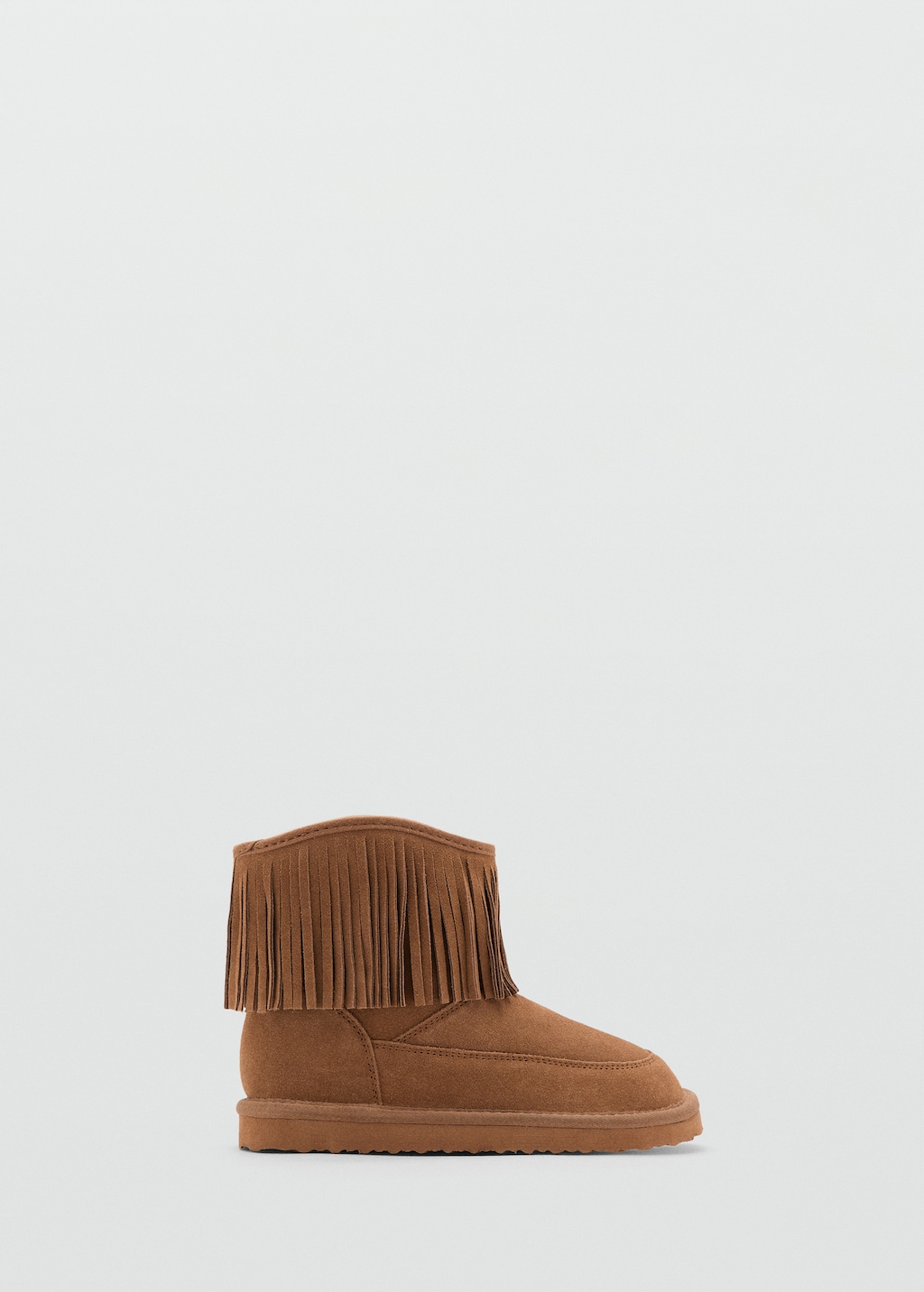Fringed leather boots