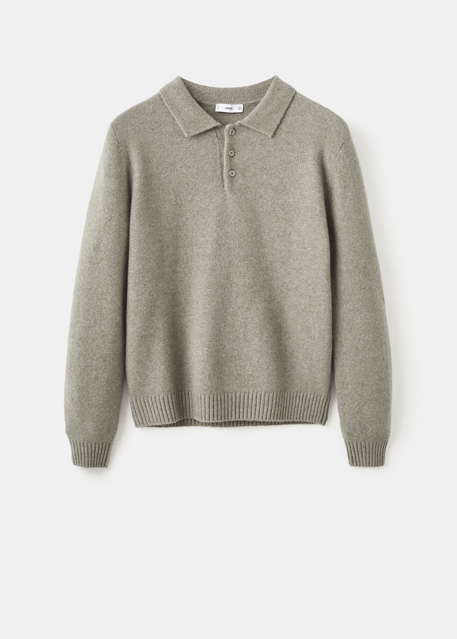 Pull-over polo maille laine mélangée - Article sans modèle