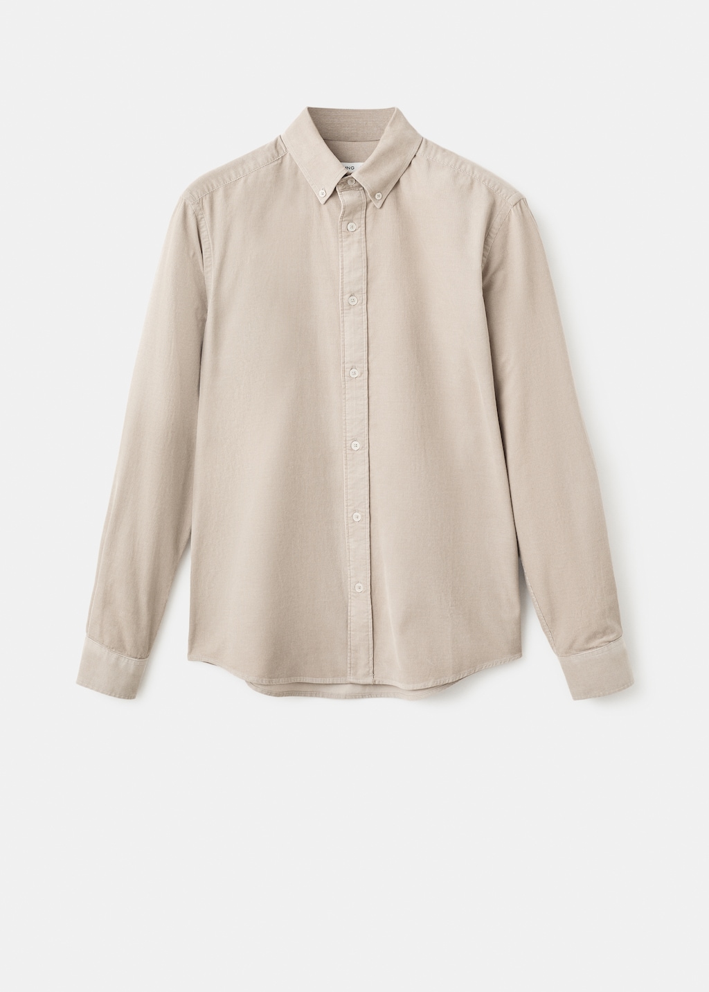 Classic-fit micro-corduroy shirt