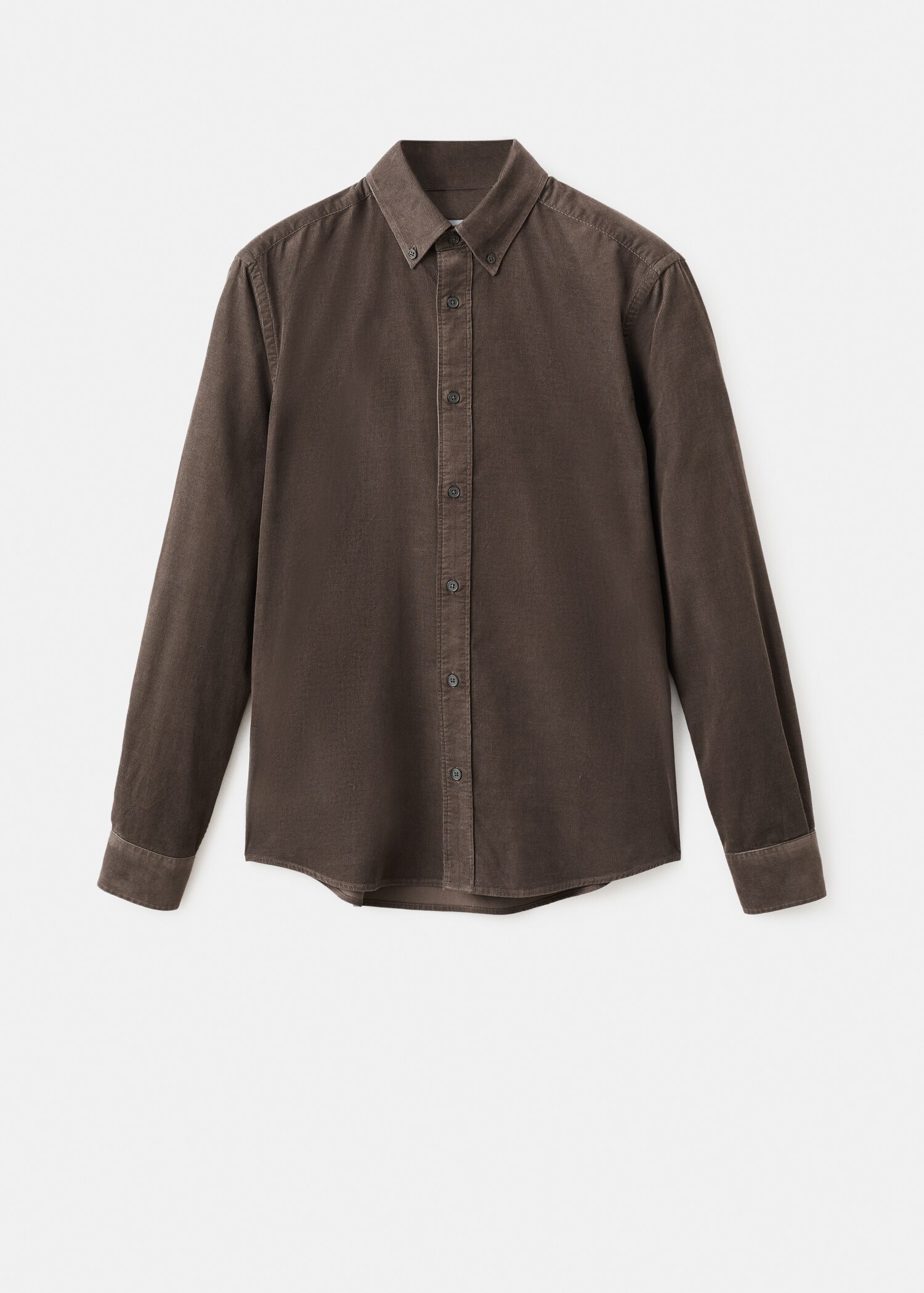 Classic-fit micro-corduroy shirt - Article without model