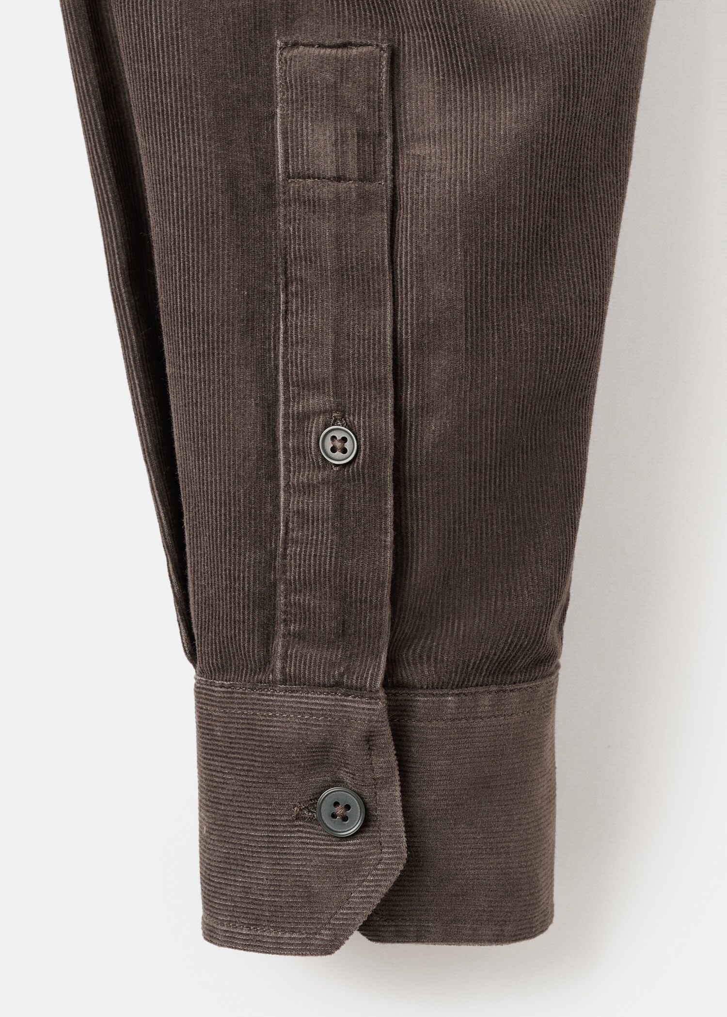 Classic-fit micro-corduroy shirt - Details of the article 0
