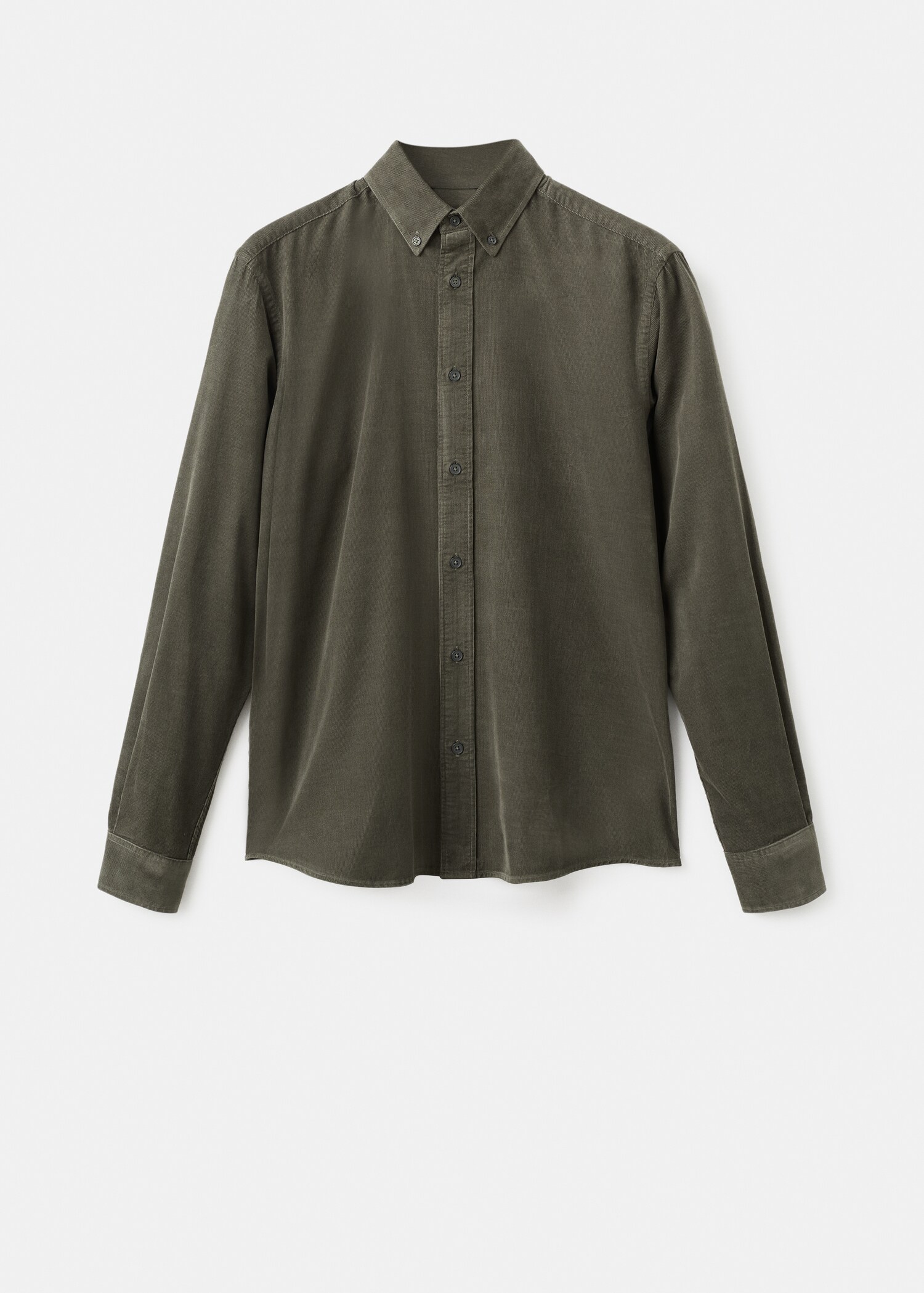 Classic-fit micro-corduroy shirt - Article without model