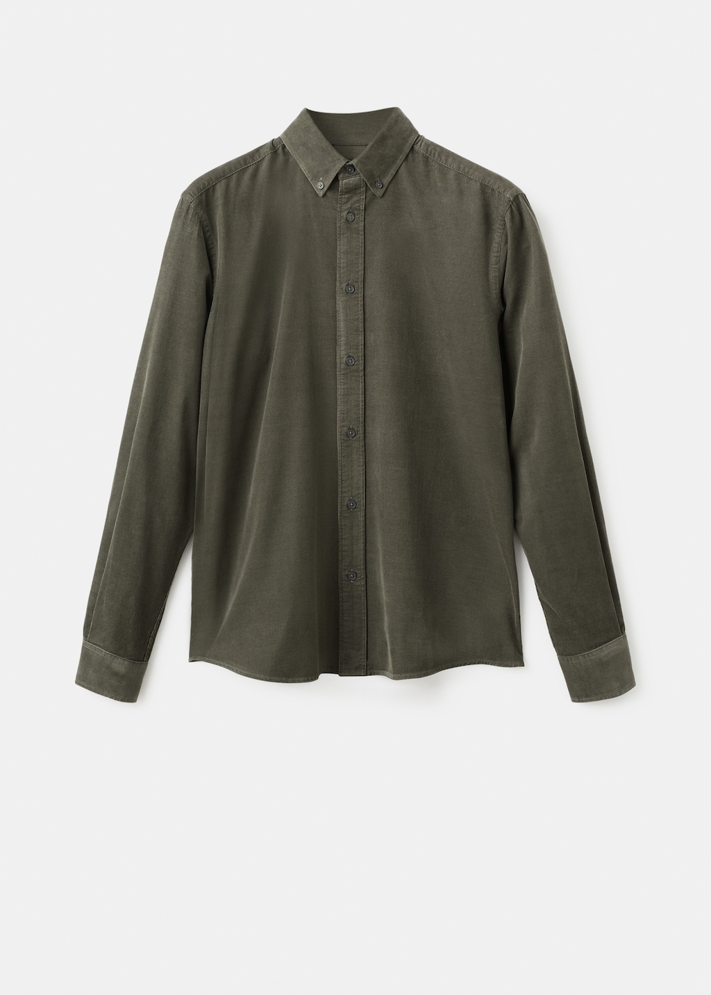 Classic-fit micro-corduroy shirt