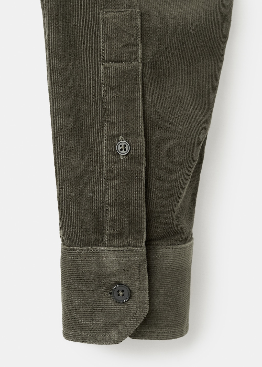 Classic-fit micro-corduroy shirt