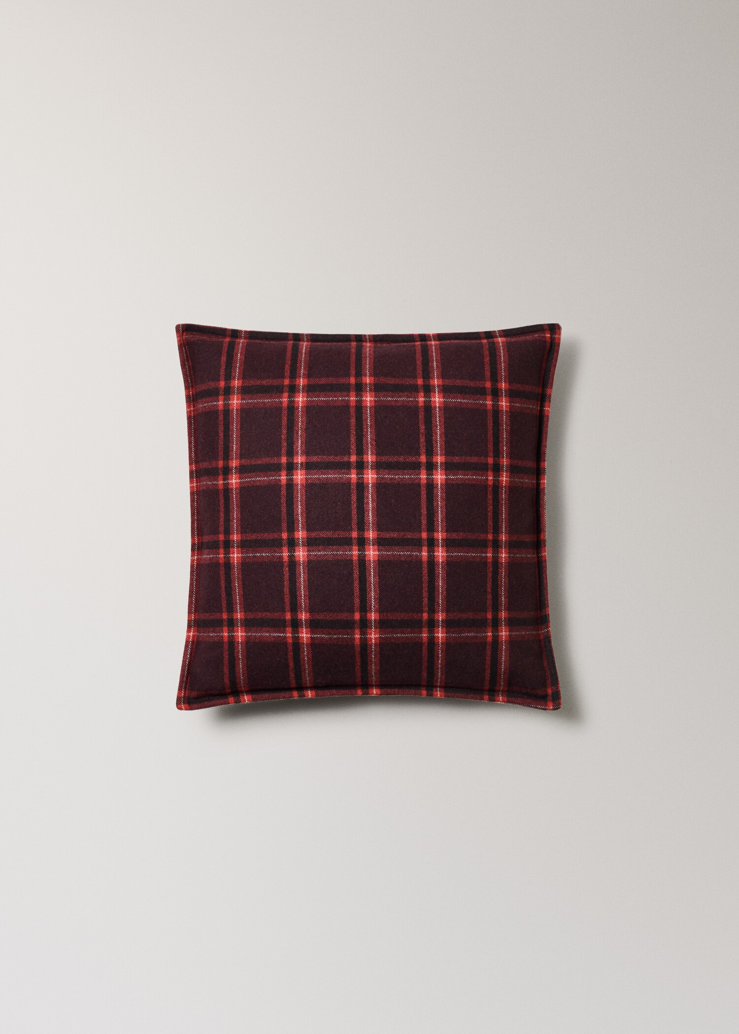 Wool check cushion cover 45x45 cm - Article without model