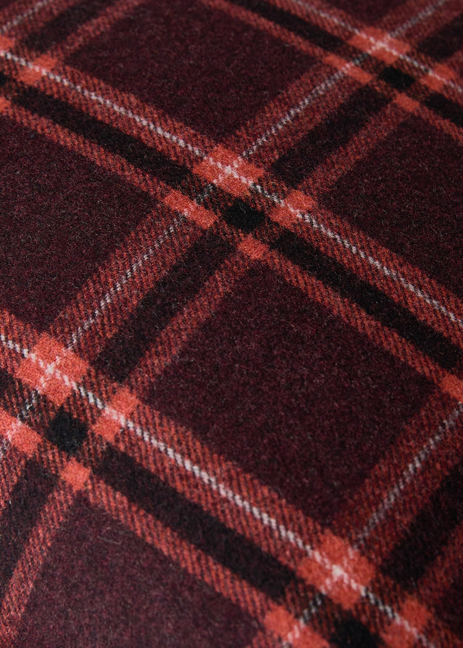 Wool check cushion cover 45x45 cm - Details of the article 2