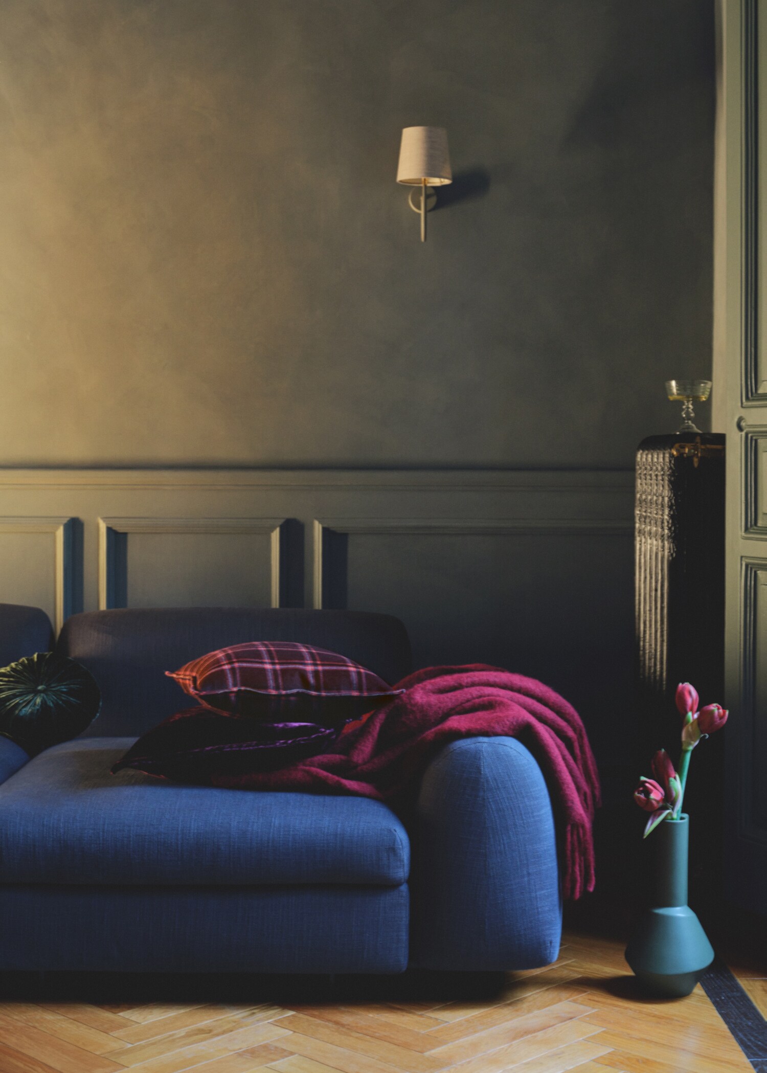 Μαξιλαροθήκη μάλλινη καρό 45x45 cm - Λεπτομέρεια του προϊόντος 6