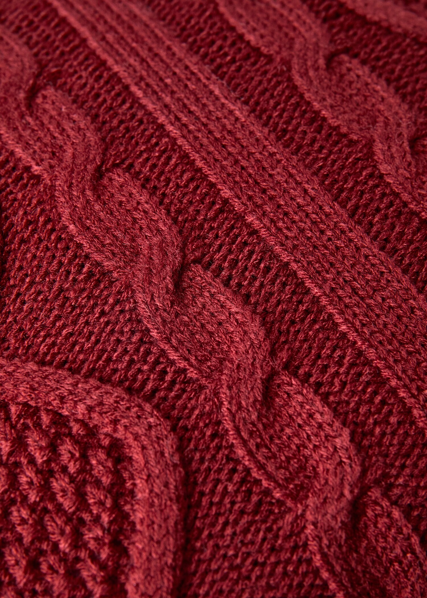 Children’s cable-knit cushion cover 45x45 cm - Details of the article 2