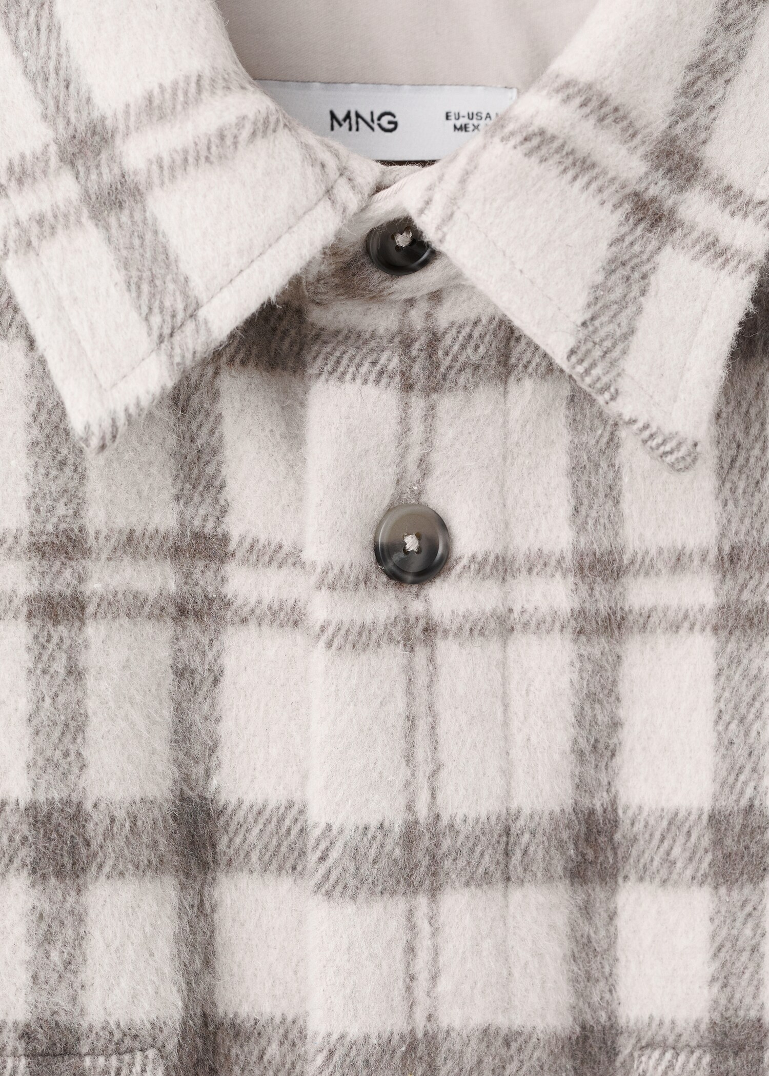 Check flannel overshirt - Details of the article 8