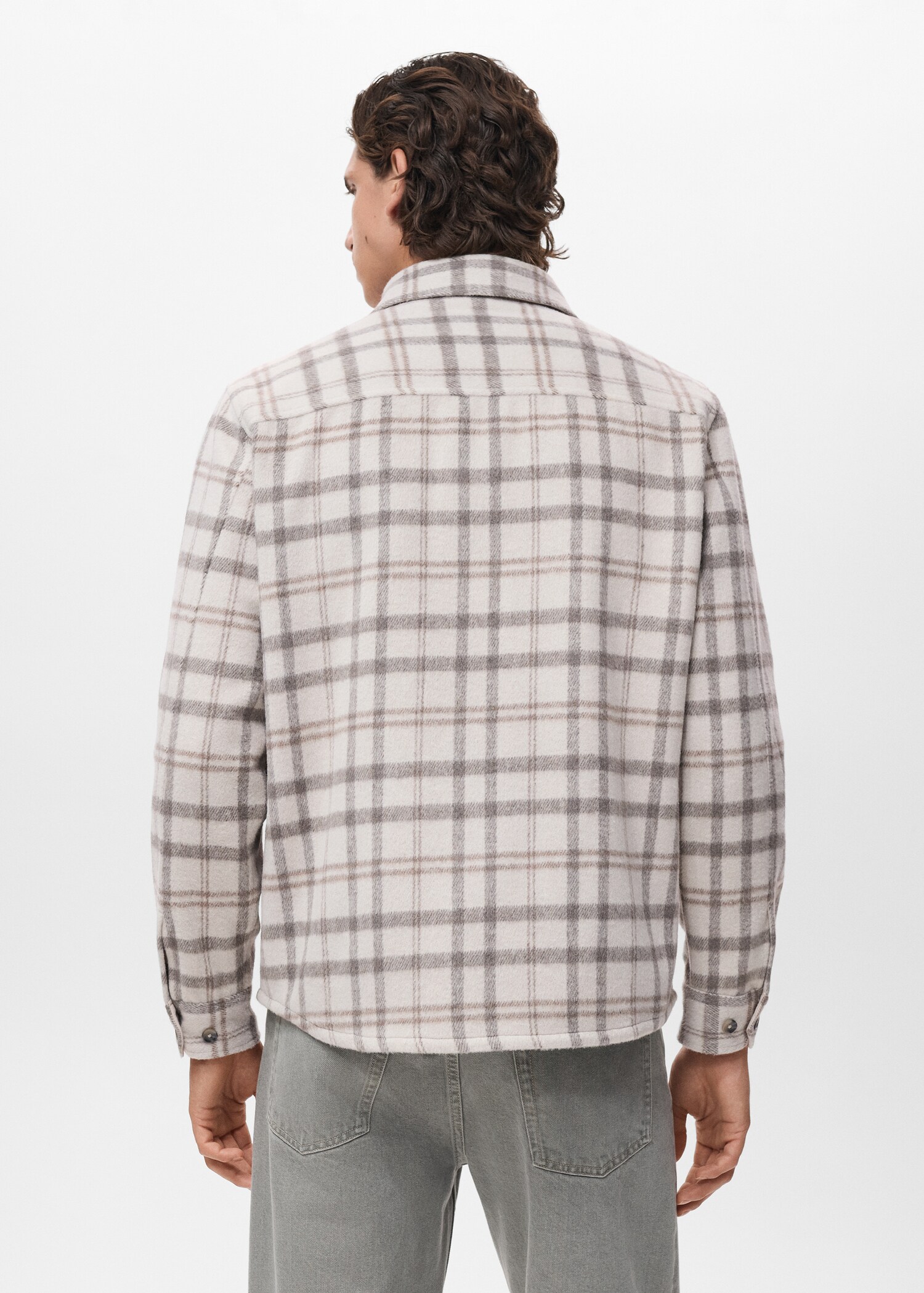 Check flannel overshirt - Reverse of the article