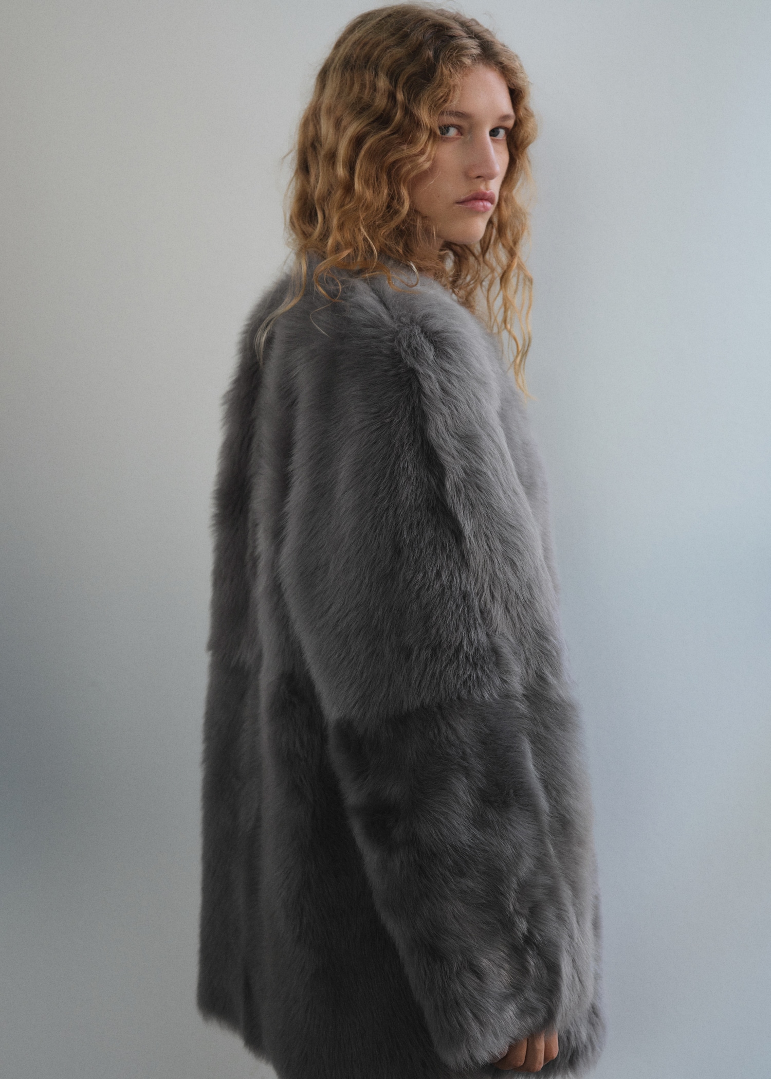 Reversible fur coat Women MNG Australia