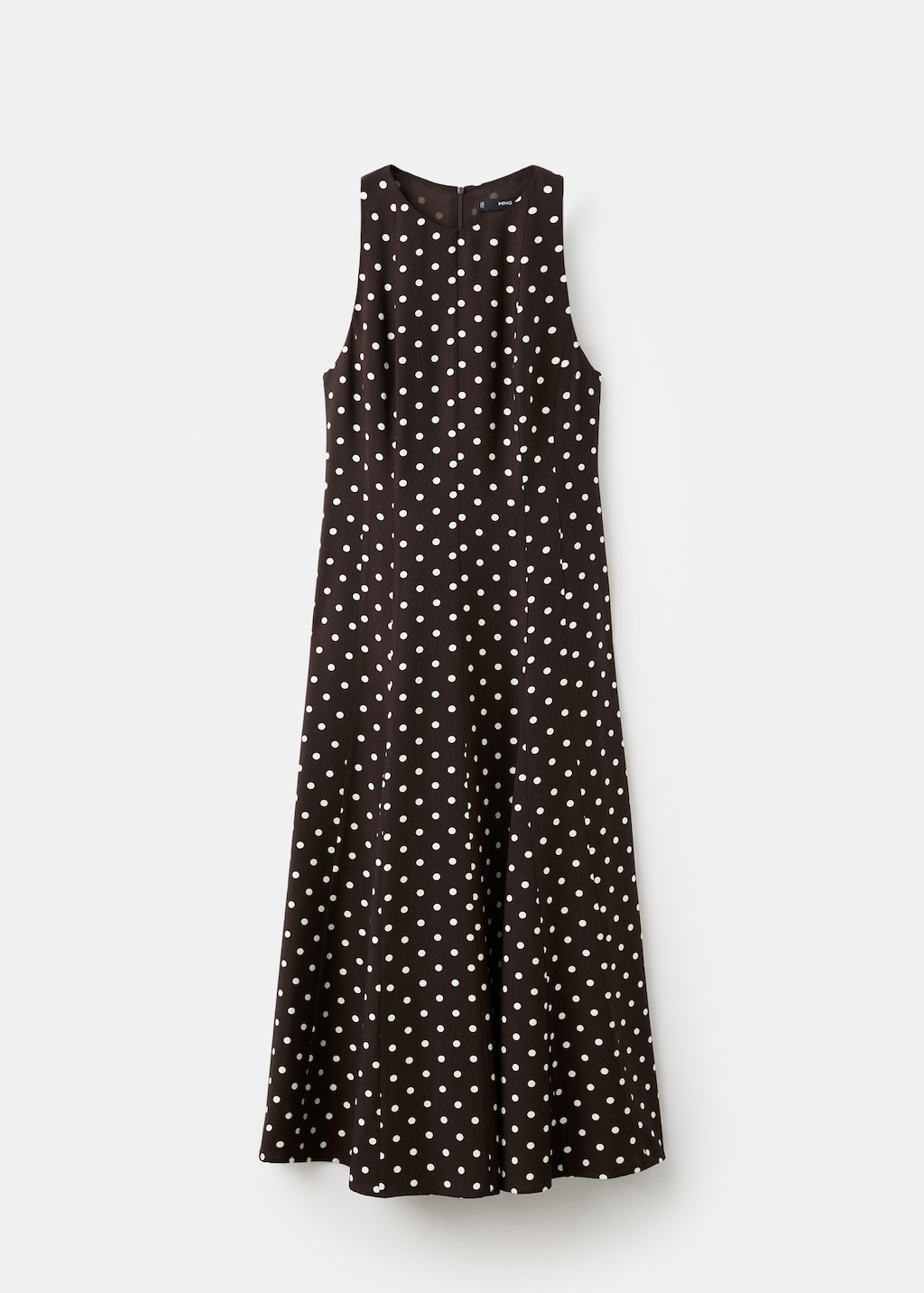 Mango A-line polka-dot dress