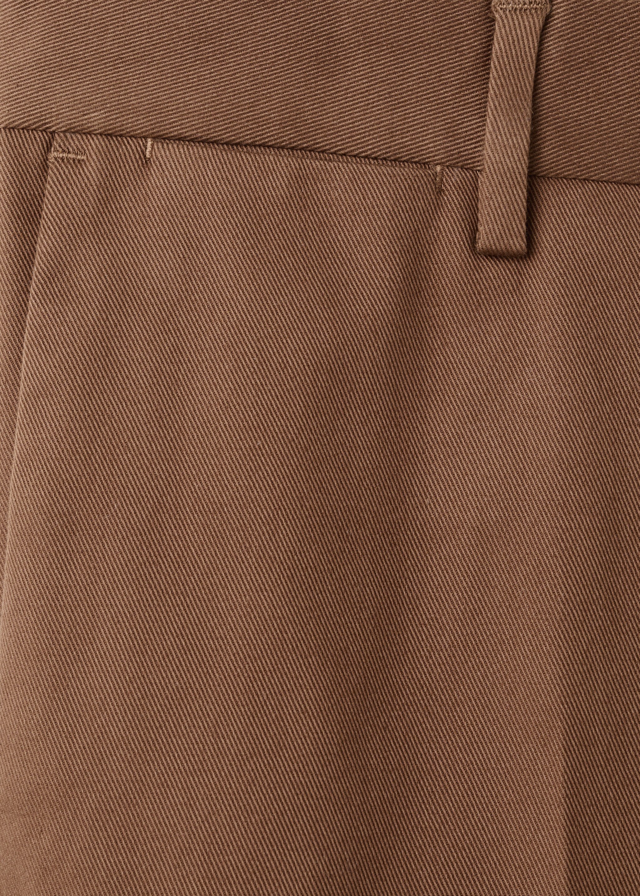Pantalón regular fit algodón pinzas - Detalle del artículo 0, Naranja. Ref: 17068266-00.