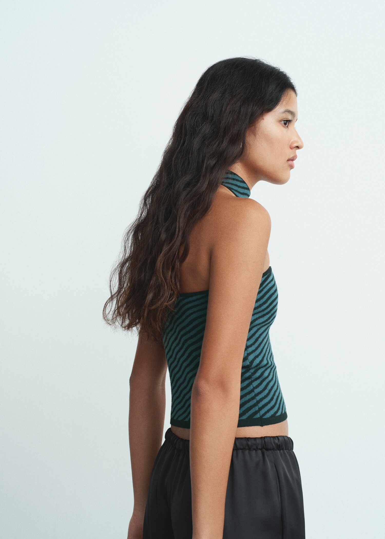 Haut bustier à rayures - Verso de l’article