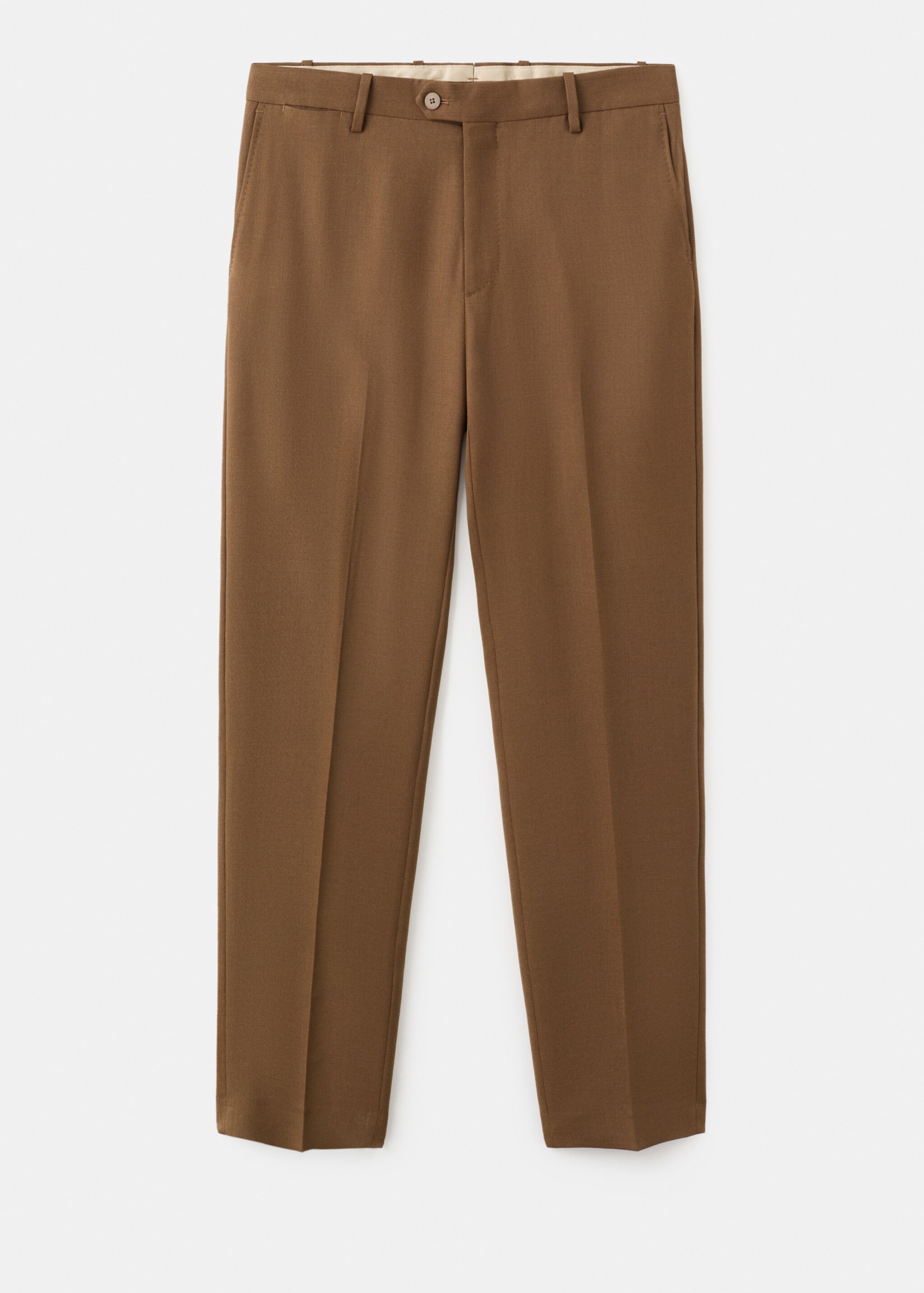 Italian wool flannel suit trousers - Article without model, Orange. Ref: 17068272-00.