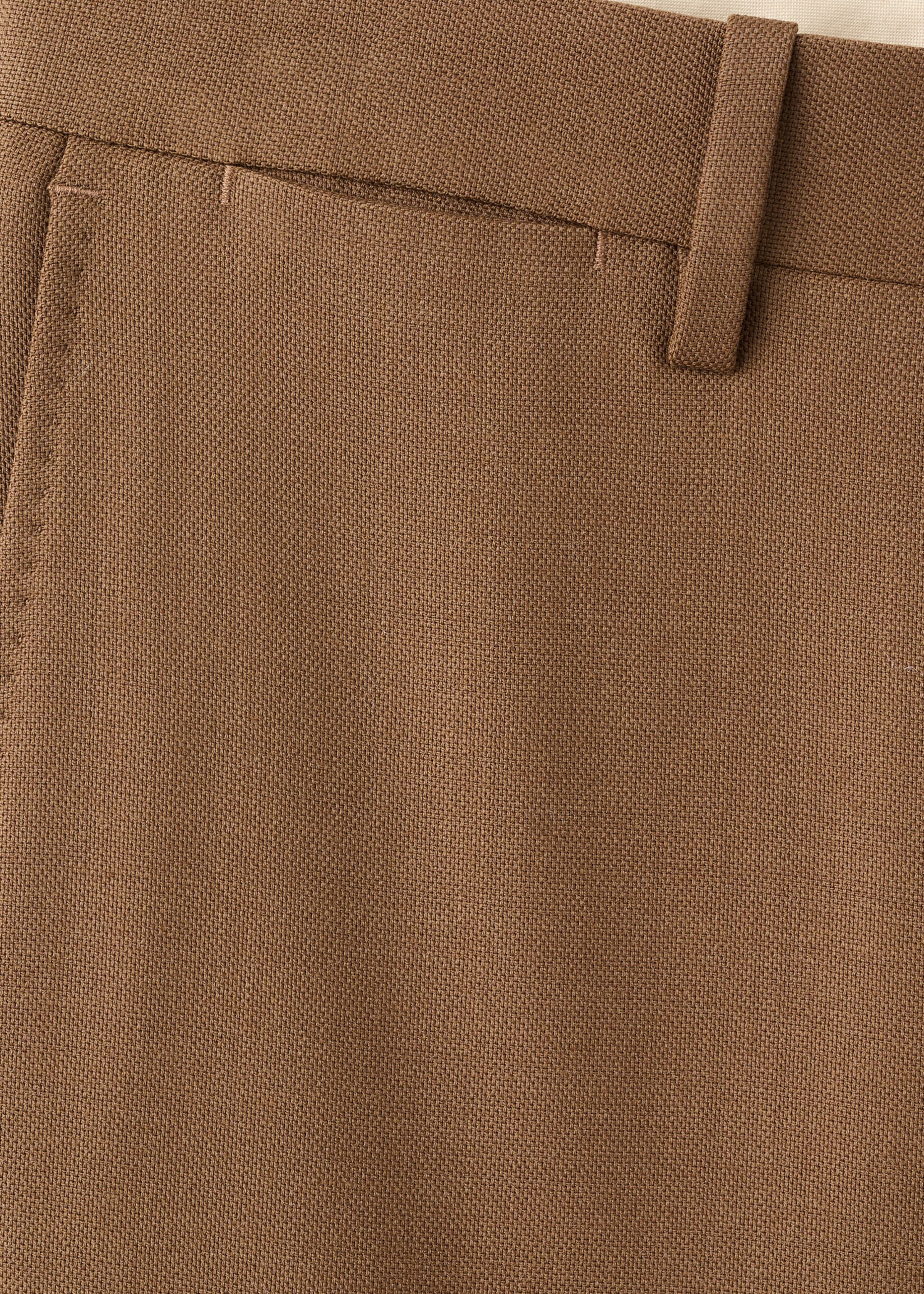 Italian wool flannel suit trousers - Details of the article 0, Orange. Ref: 17068272-00.