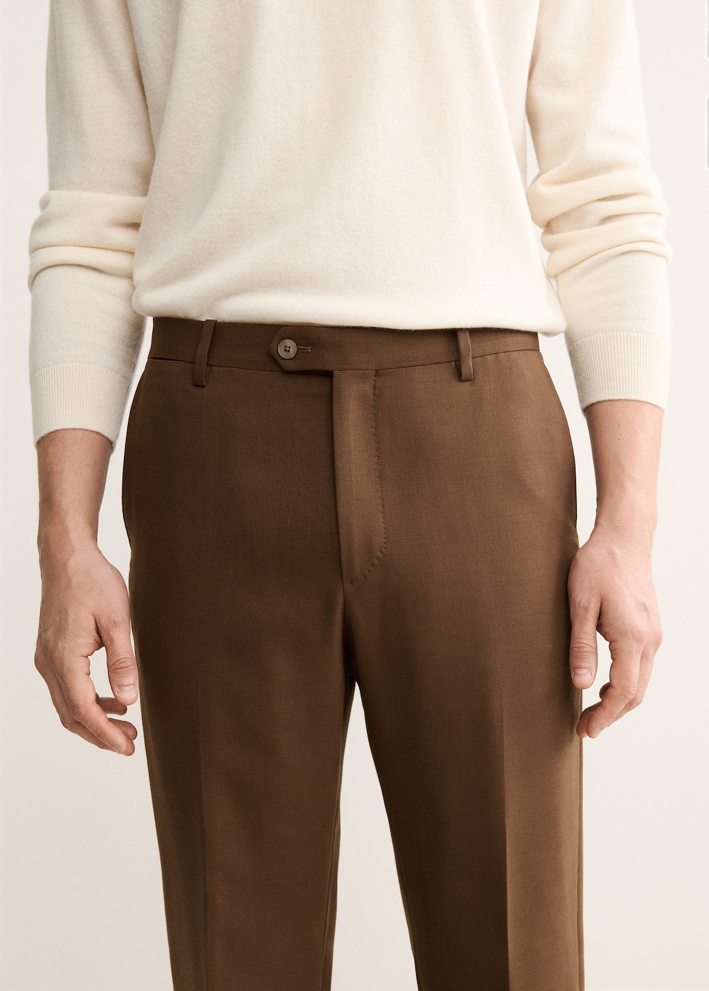 Italian wool flannel suit pants