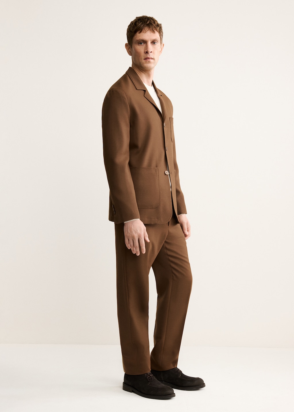 Italian wool flannel suit pants
