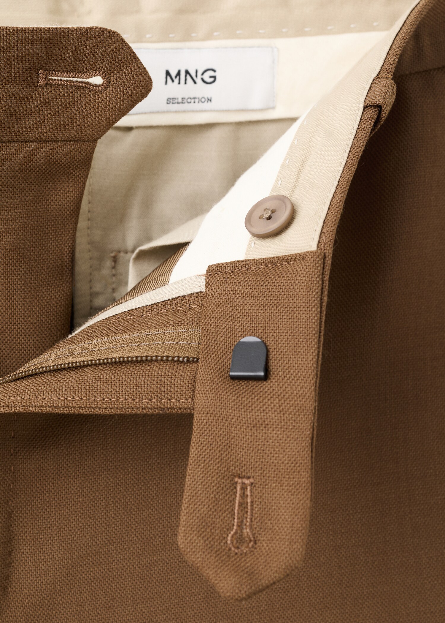 Italian wool flannel suit trousers - Details of the article 8