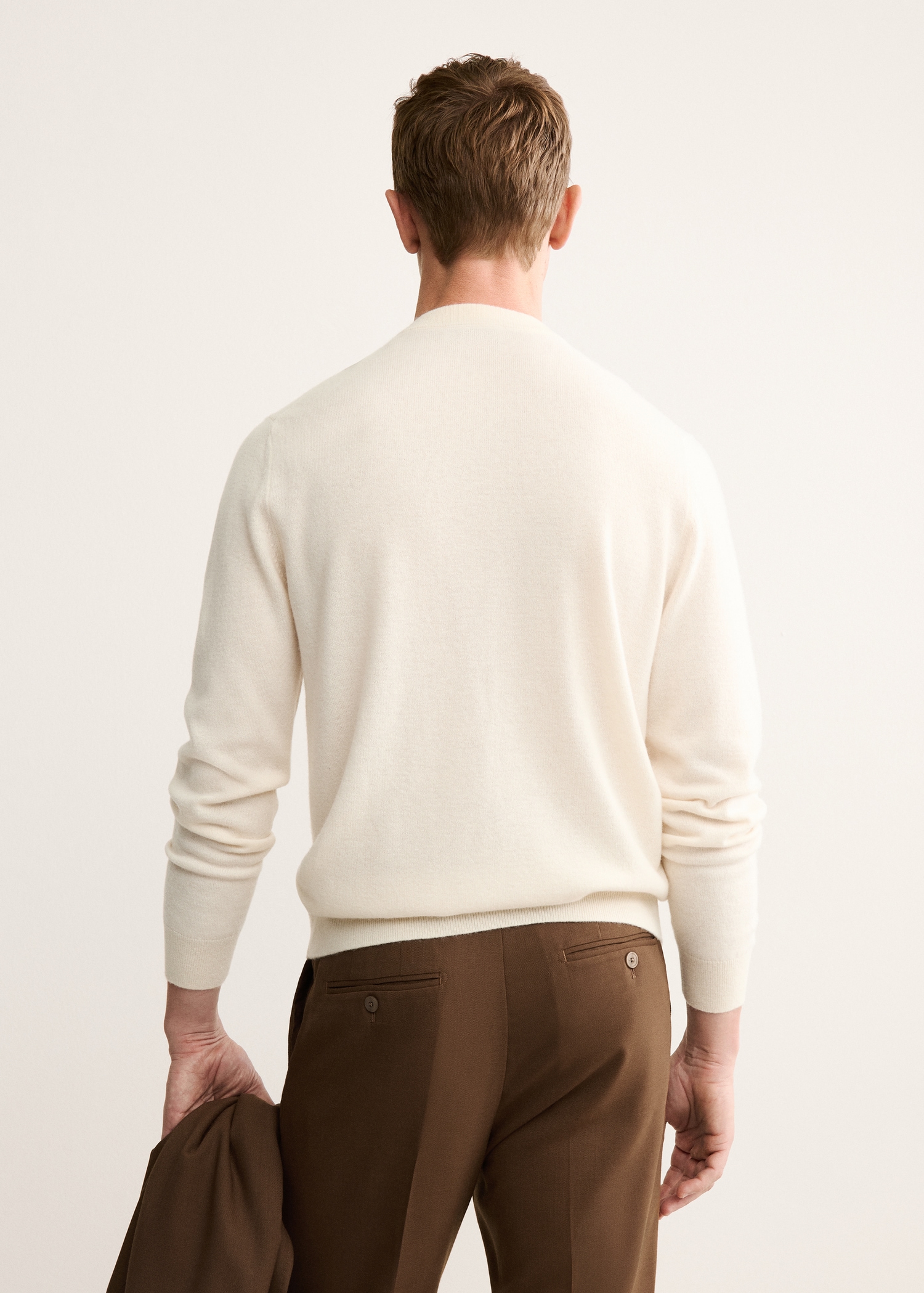 Camisola de 100% caxemira regular fit - Verso do artigo