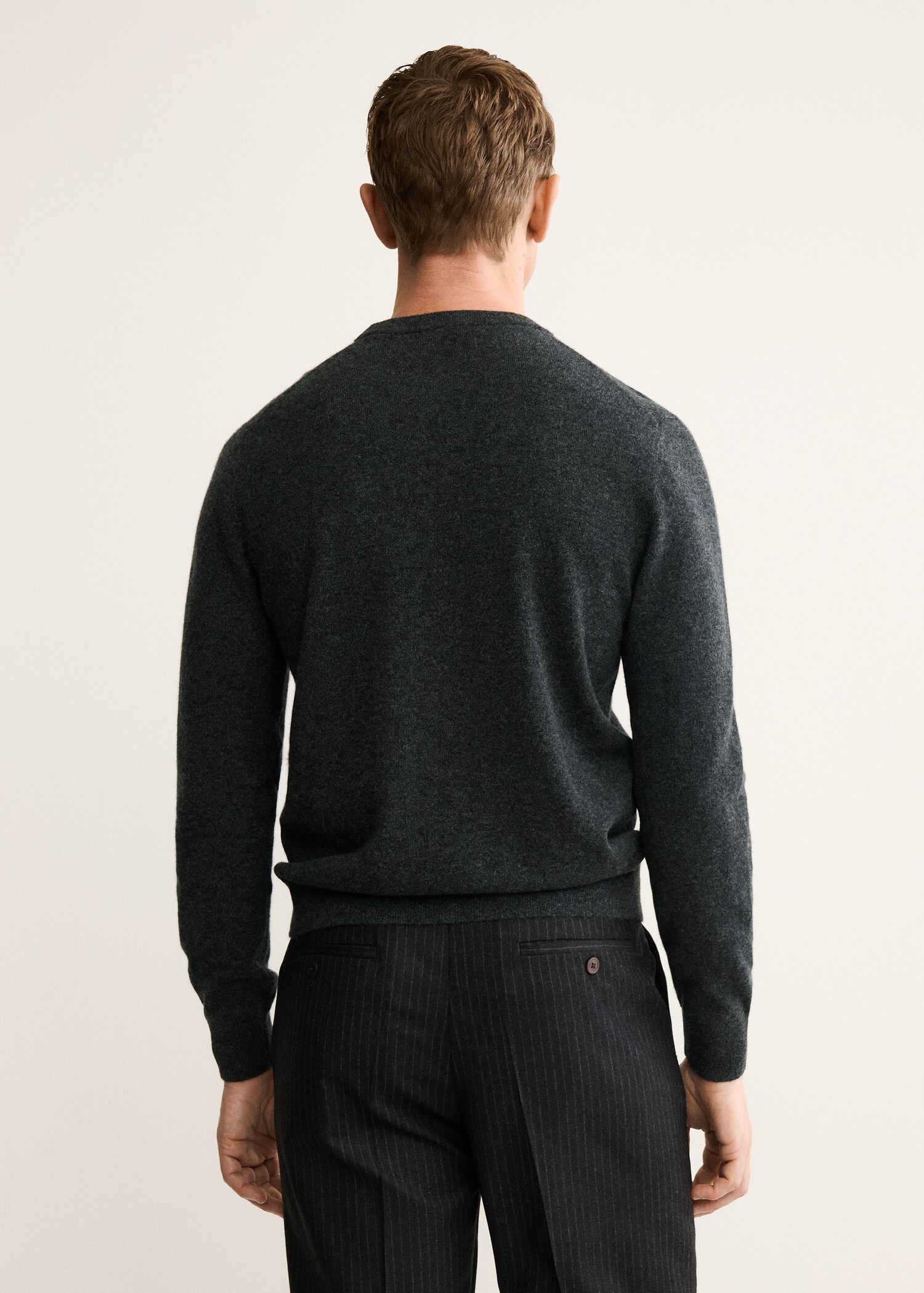 Camisola de 100% caxemira regular fit - Verso do artigo