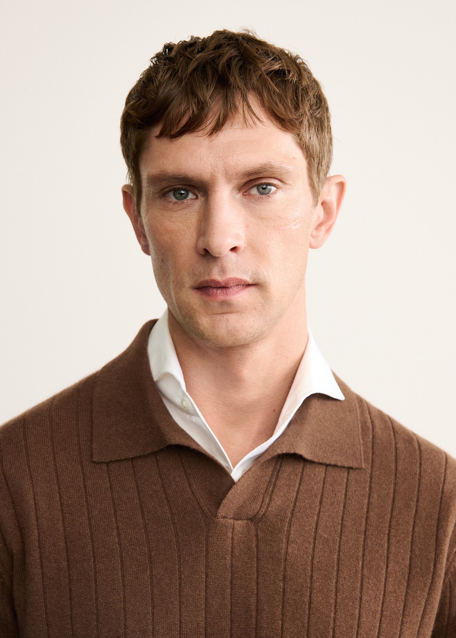 Camisola com estilo de polo de 100% caxemira - Pormenor do artigo 1