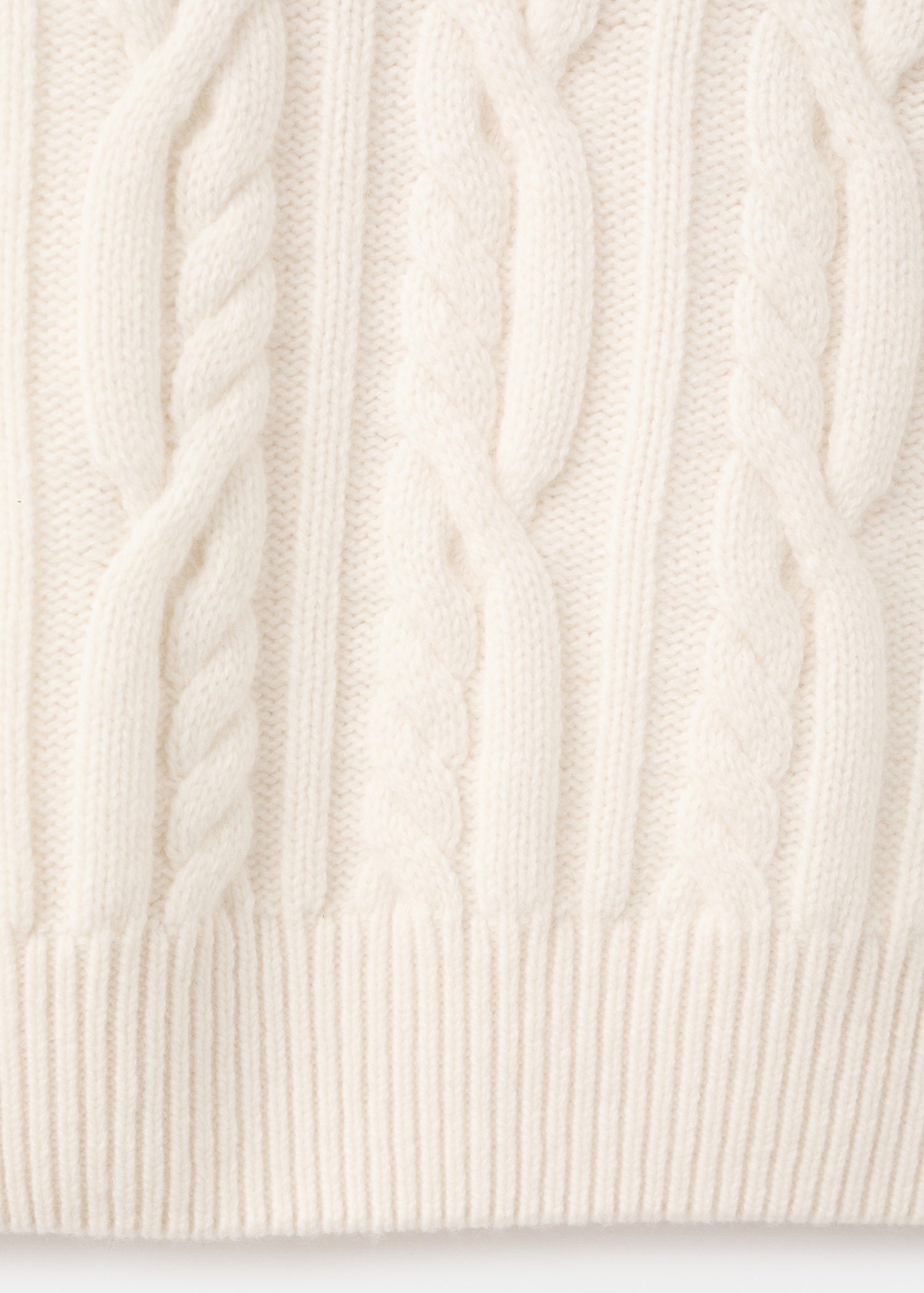 100% wool braided sweater - Details of the article 0