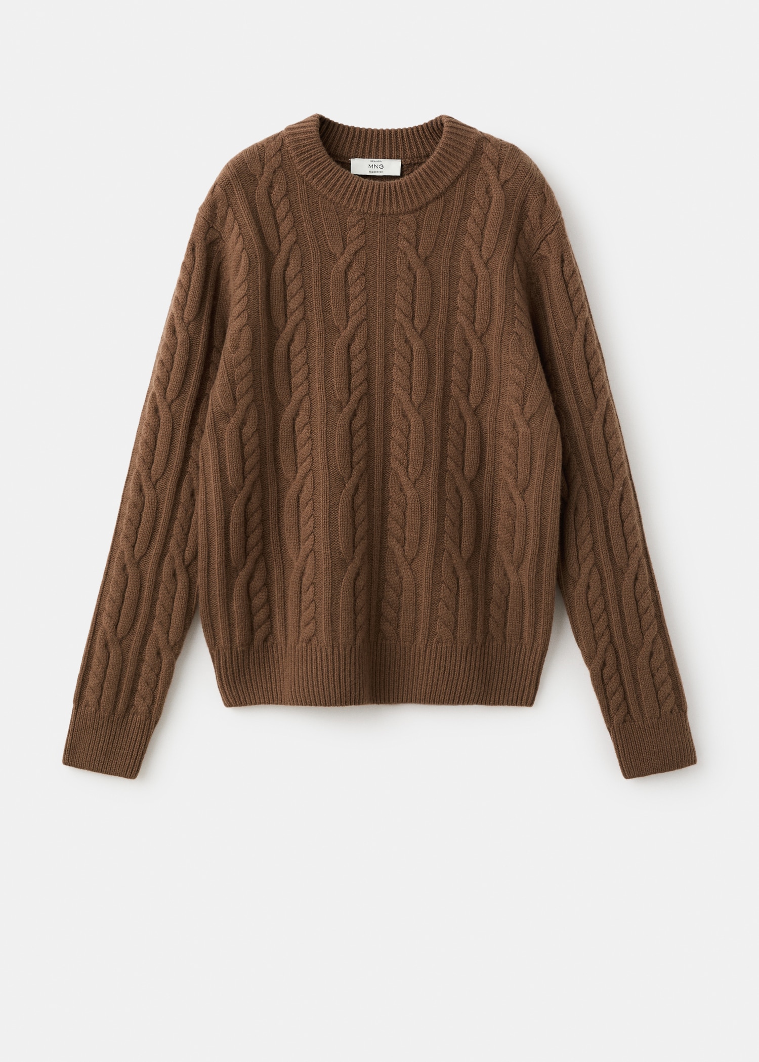 100% wool braided sweater - Article without model