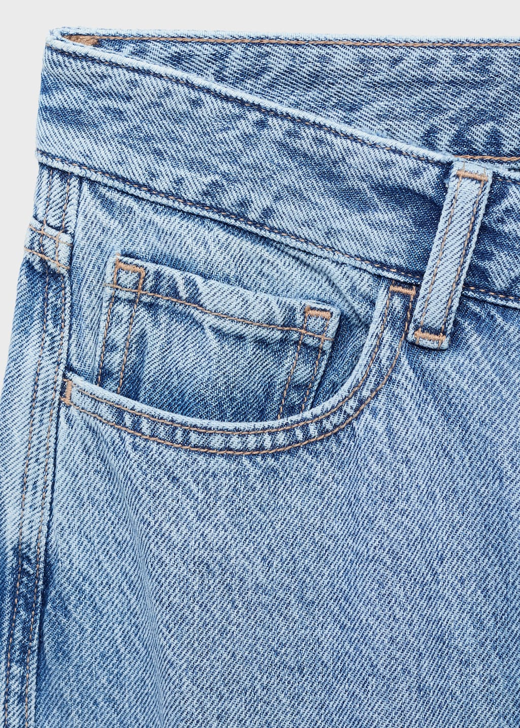 Mid-rise balloon jeans