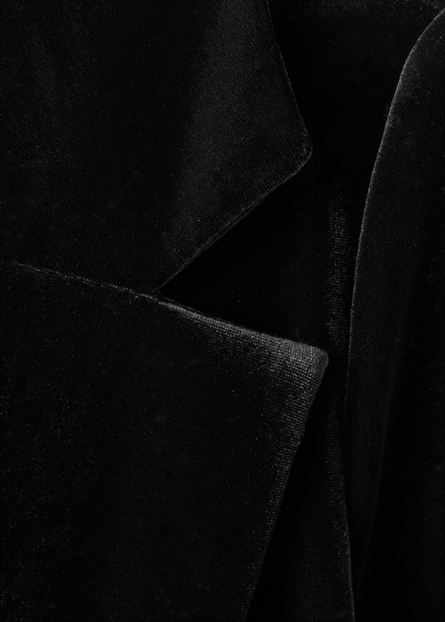 Long velvet blazer - Details of the article 8