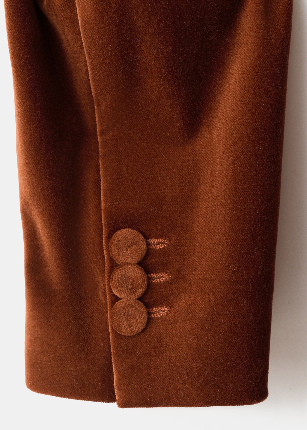 Velvet suit jacket with pockets