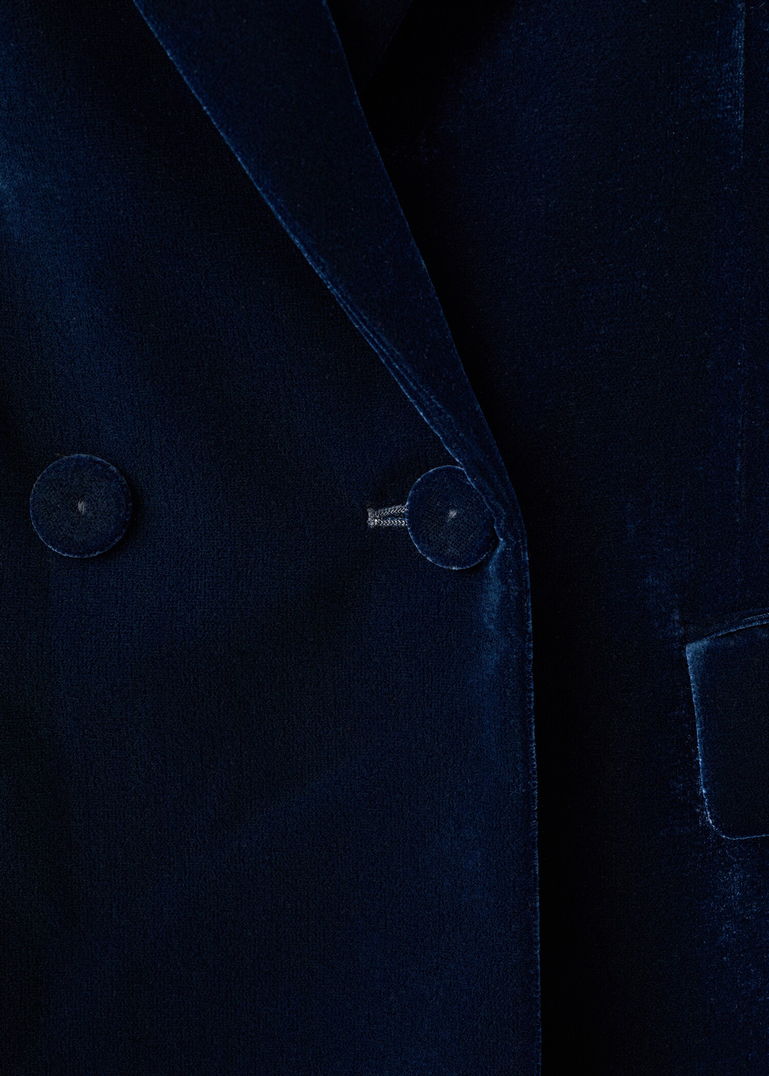 Double-breasted velvet jacket - Details of the article 8