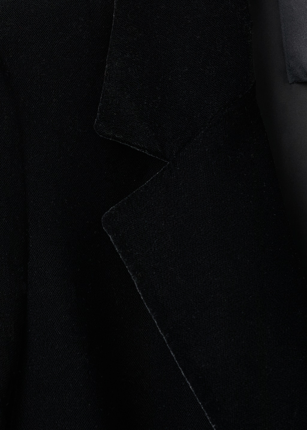 Double-breasted velvet jacket