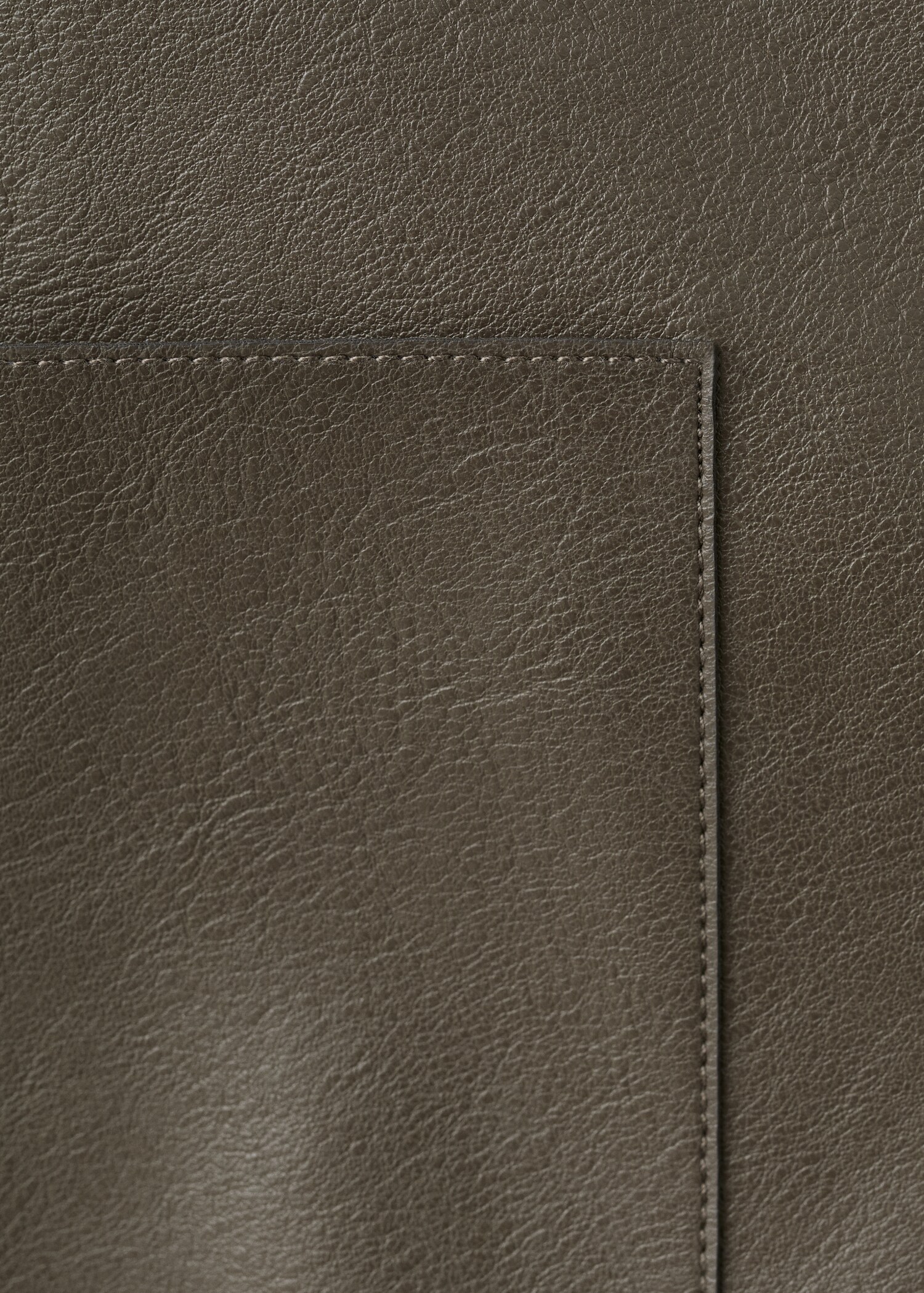 Leather-effect jacket with pockets - Details of the article 8