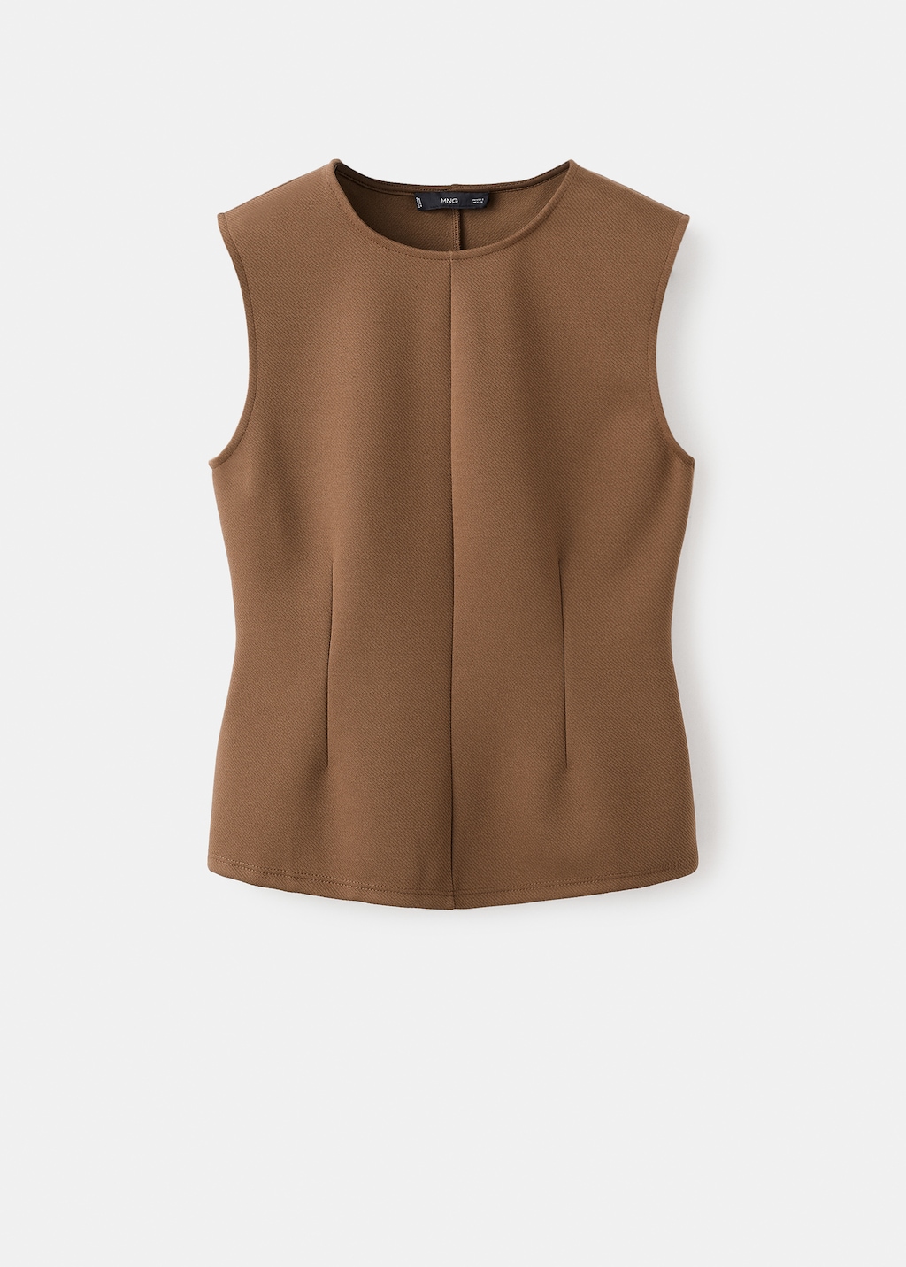 Fitted top with wide straps