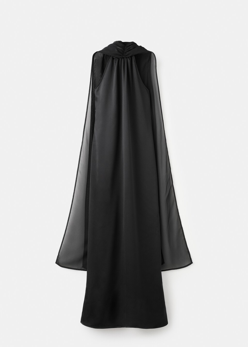 Satin halter neck dress