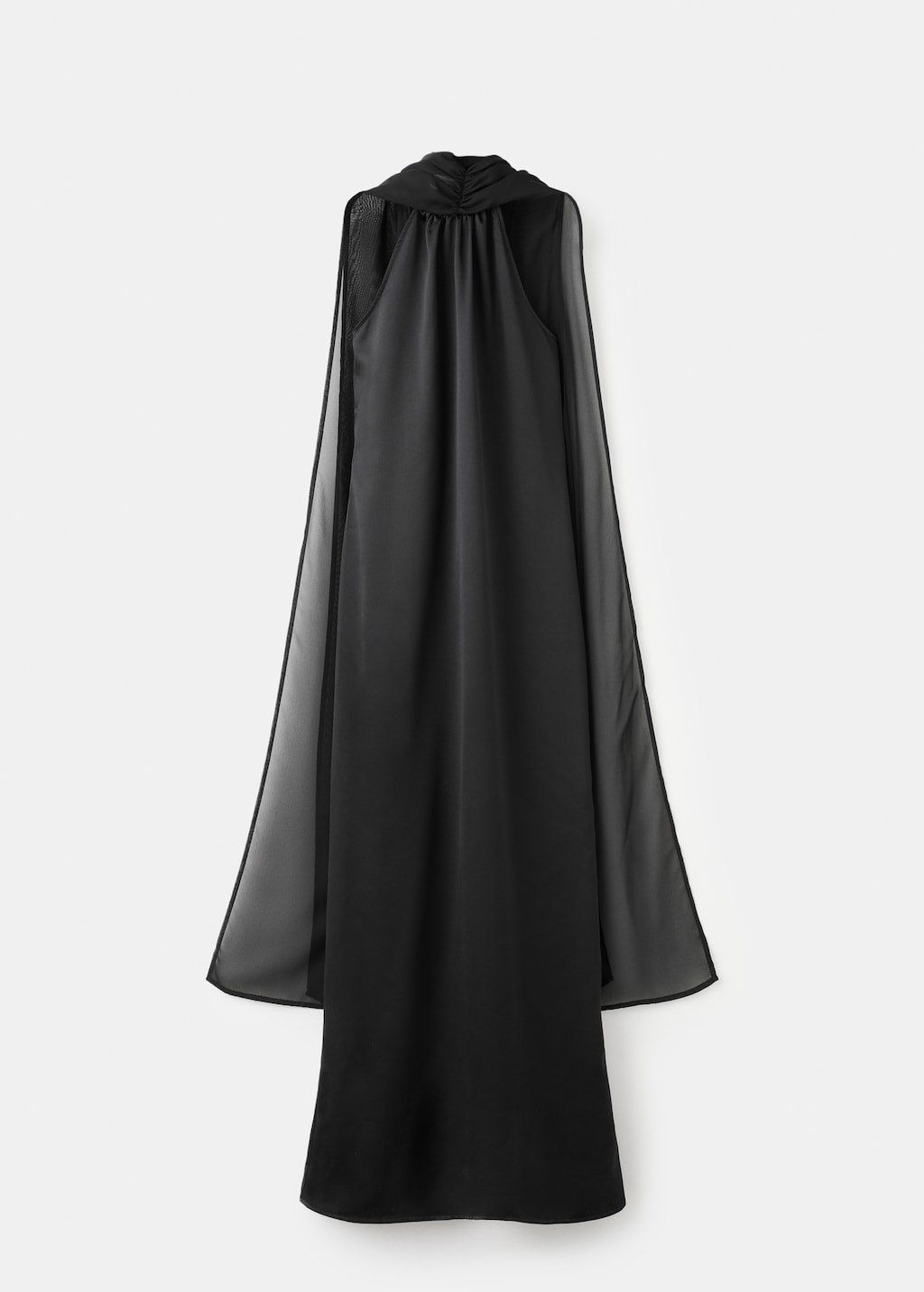 Satin halter neck dress