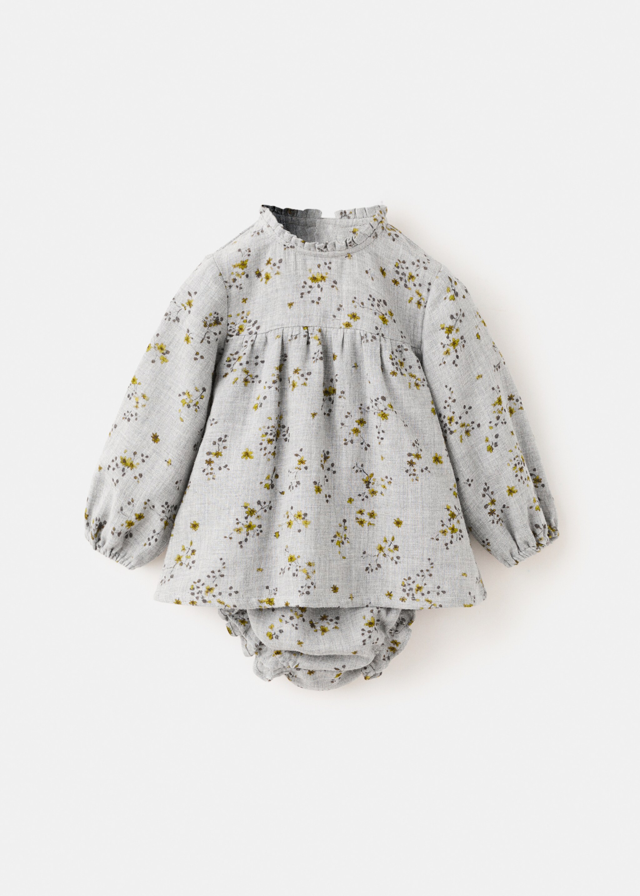 Printed dress and nappy cover - Article without model, Medium Heather Grey. Ref: 17068637-00.