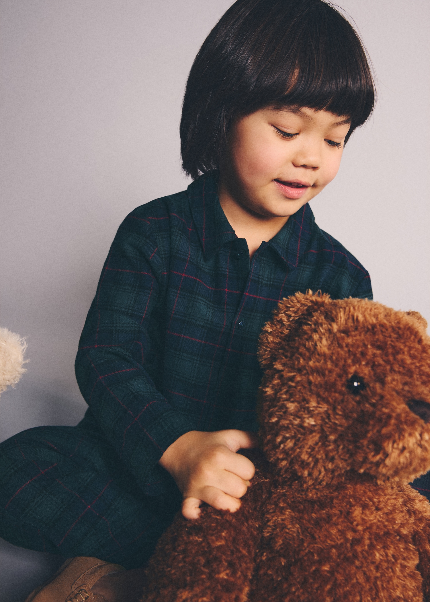 Set of long check pyjamas - Details of the article 1