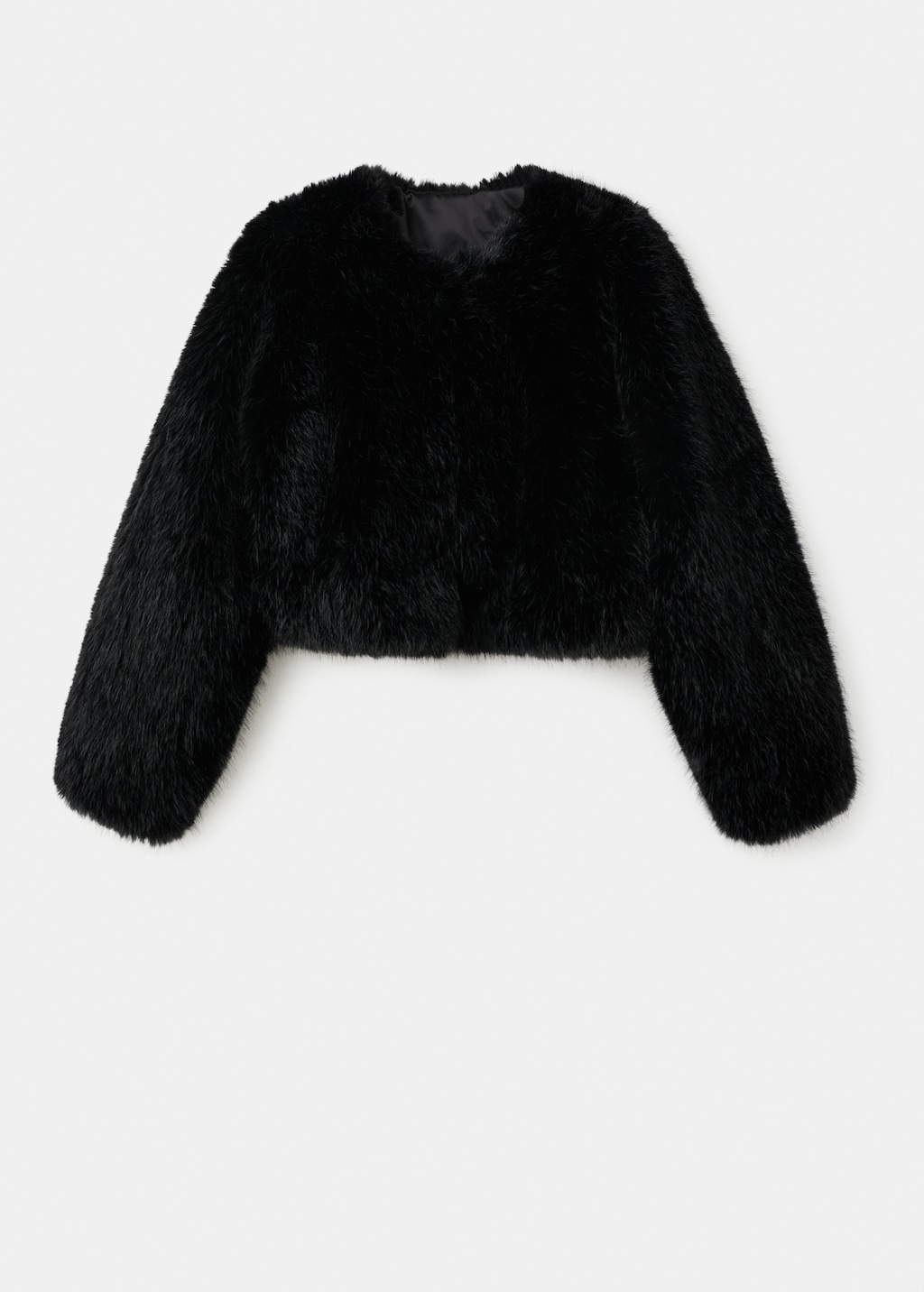 faux-fur cropped jacket