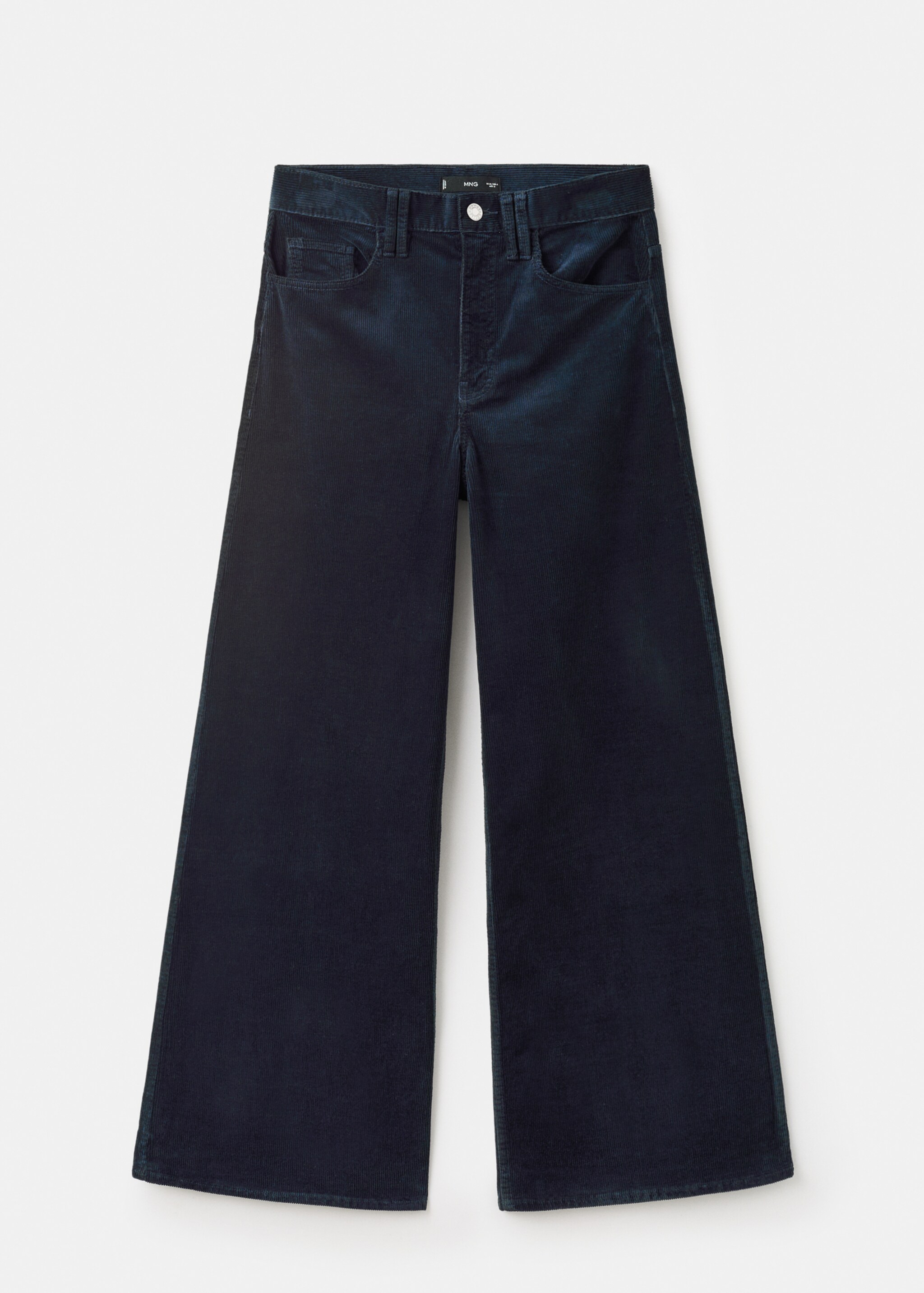 Wide-leg corduroy jeans - Article without model, Navy. Ref: 17069094-00.