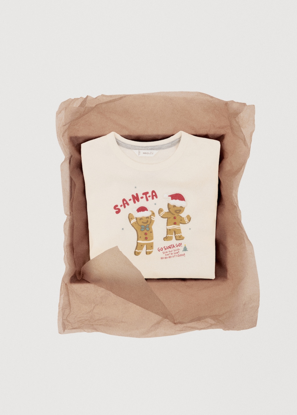 Christmas-print t-shirt