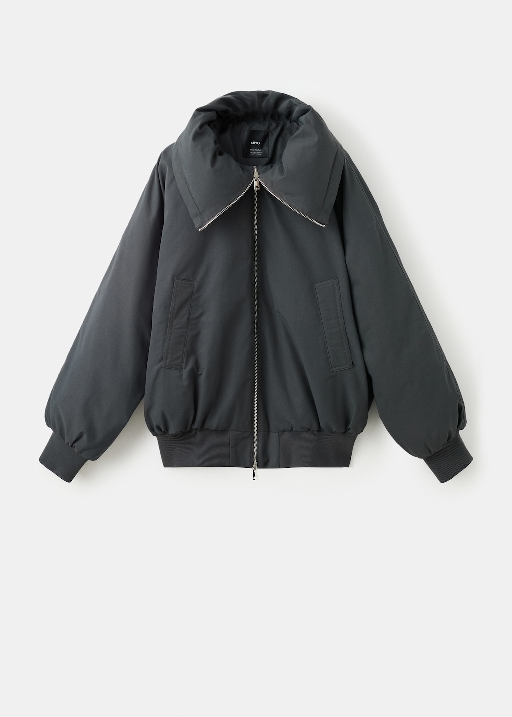 Mango Funnel-neck bomber jacket
