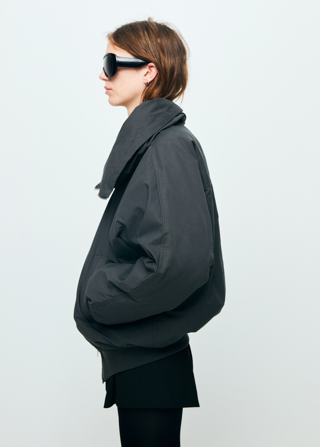 Mango Funnel-neck bomber jacket