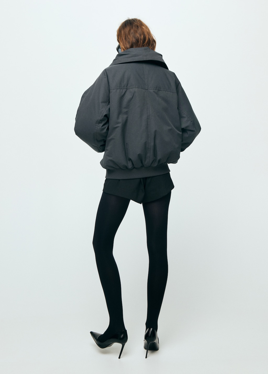 Mango Funnel-neck bomber jacket