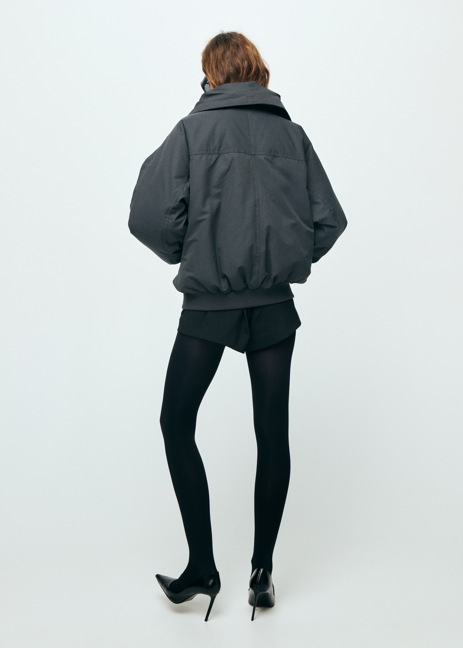 Blouson bomber col cheminée - Verso de l’article