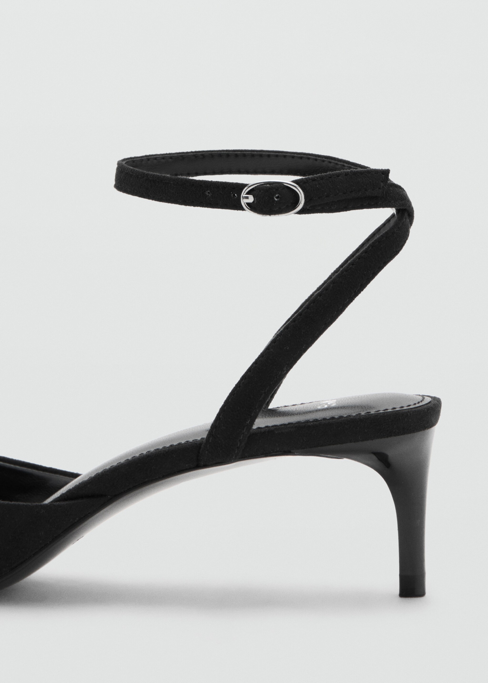 Kitten-heel pom-pom shoes - Details of the article 1, Black. Ref: 17069103-00.
