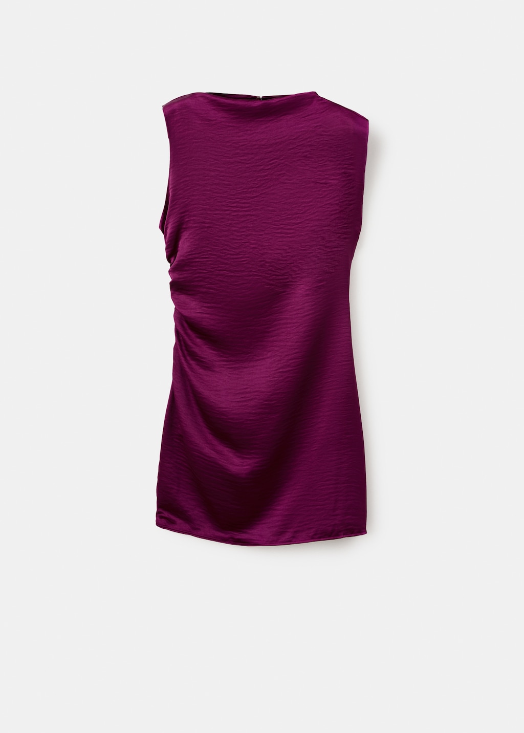 Mango Satin dress with creased effect