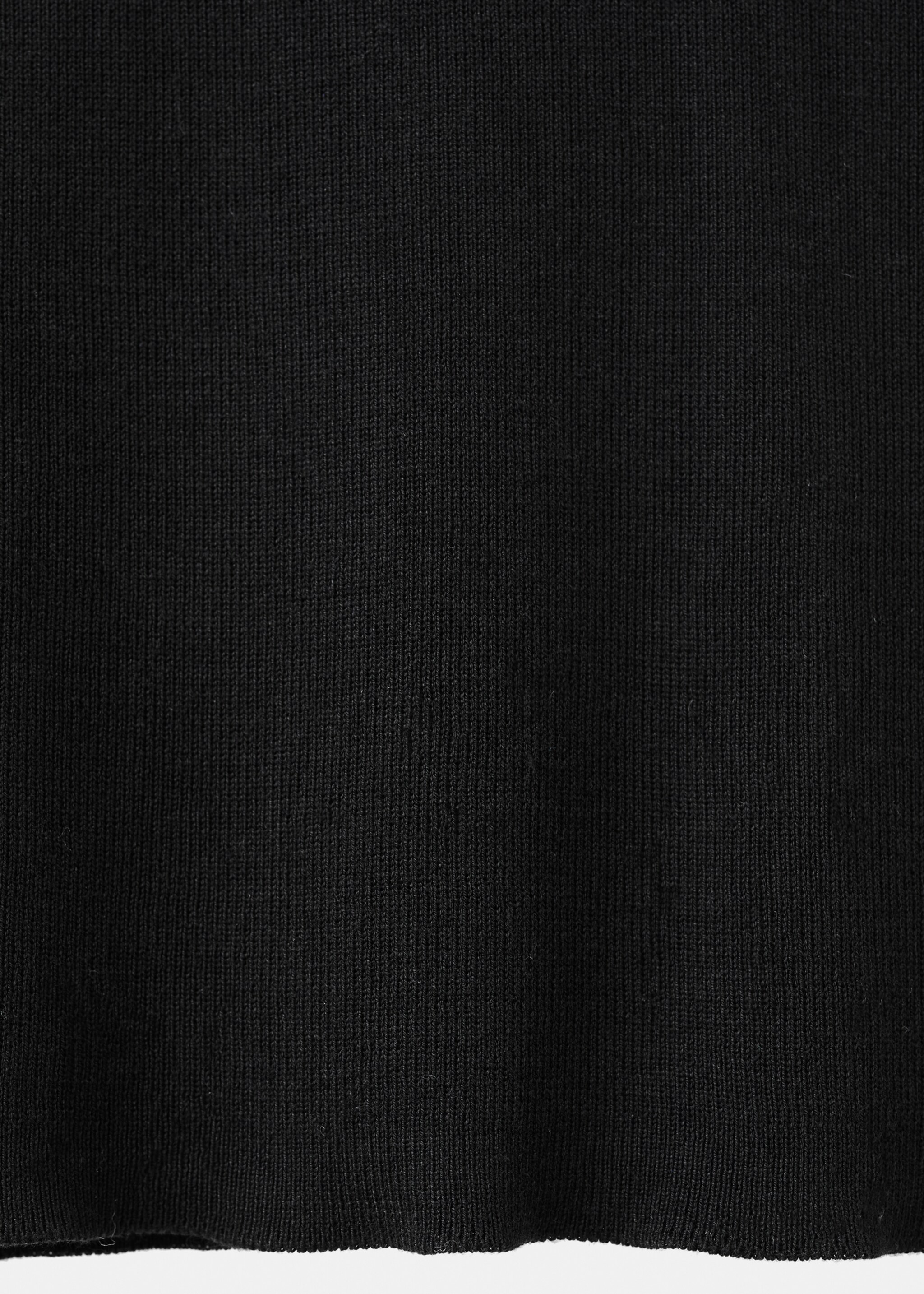 Knitted top with metallic flower - Details of the article 0, Black. Ref: 17069114-00.