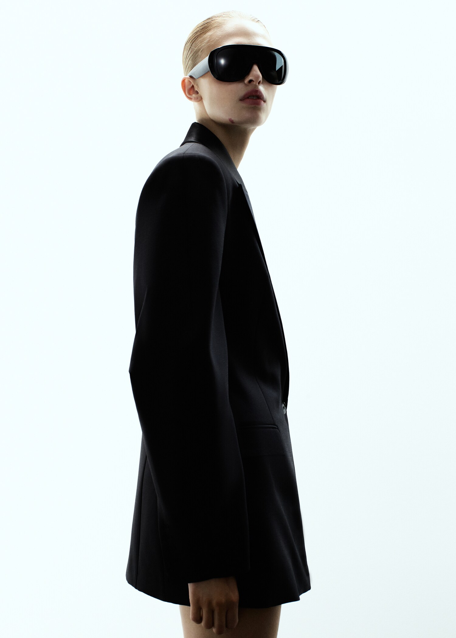 Wool blend blazer dress - Medium plane